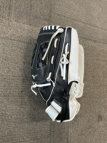 Used Mizuno SUPREME FASTPITCH BB/SB Glove RH Throw Black And White 12 1/2" 11614-S000220219