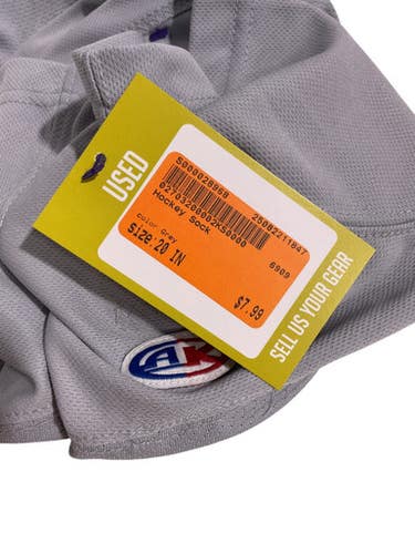 Used Hockey Sock Grey 20" 11847-S000028968