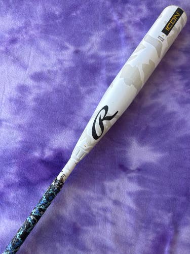 2025 Rawlings Icon Composite Bat USSSA Certified (-8) Composite 24 oz 32" (Used)