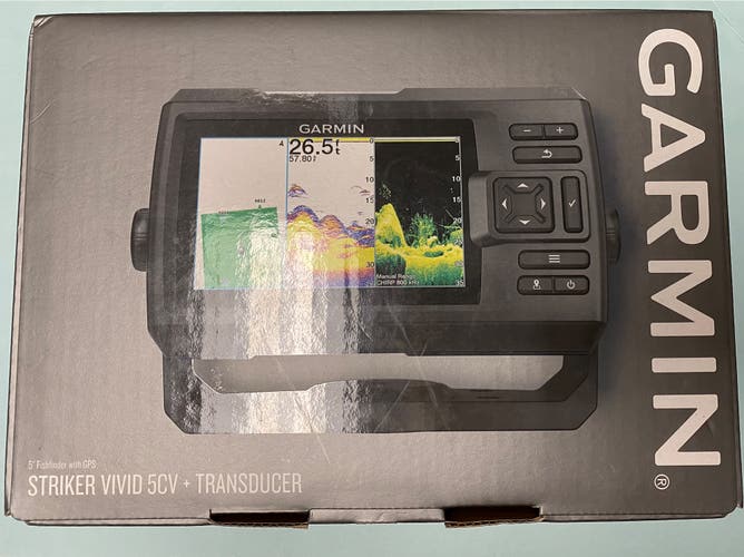 Garmin Striker Vivid 5CV + Transducer 5” Fishfinder with GPS