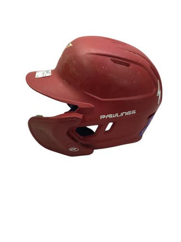 Used Rawlings RED BASEBALL HELMET Batting Helmet No Mask Red One Size 11347-S000254044