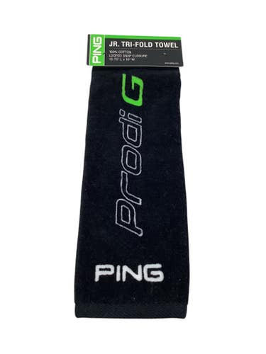 Used Ping GOLF TOWEL Golf Accessory Black 11347-S000254025