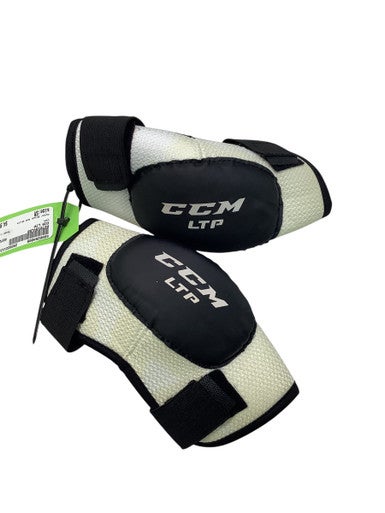 Used CCM LTP Junior Elbow Pads Black And White SM 11347-S000254009