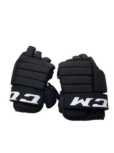 Used CCM JR 10 INCH Junior Gloves Black 10" 11347-S000254005