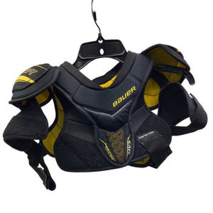 Used Bauer MX3 SUPREME YTH LG Youth Shoulder Pads Black And Gold LG 11347-S000254000