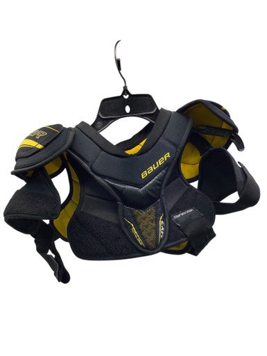 Used Bauer MX3 SUPREME YTH LG Youth Shoulder Pads Black And Gold LG 11347-S000254000