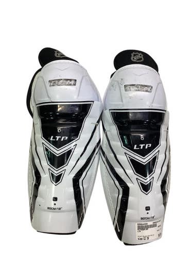 Used LTP Intermediate Shin Guards Black And White 12" 11347-S000254002
