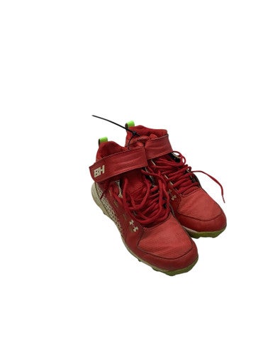 Used Under Armour BH BASEBALL CLEATS BB/SB Cleats Red Junior 02.5 11347-S000253980