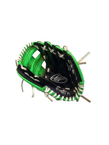 Used Rawlings PLAYER SERIES BB/SB Glove T-ball Black And Green 9" 11347-S000253972