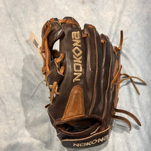 Brown Nokona Alpha LH Infield Baseball Glove 11" (Used)