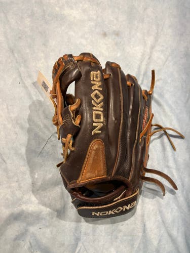 Brown Nokona Alpha LH Infield Baseball Glove 11" (Used)