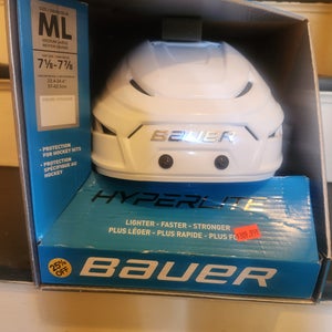 Bauer Hyperlite Helmet - White Medium/Large (New) -