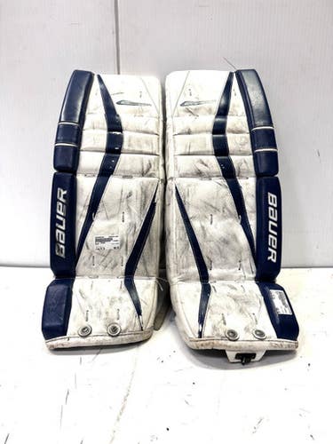 Used Bauer R5000 Goalie Leg Pads Junior White 28" 11860-S000296750