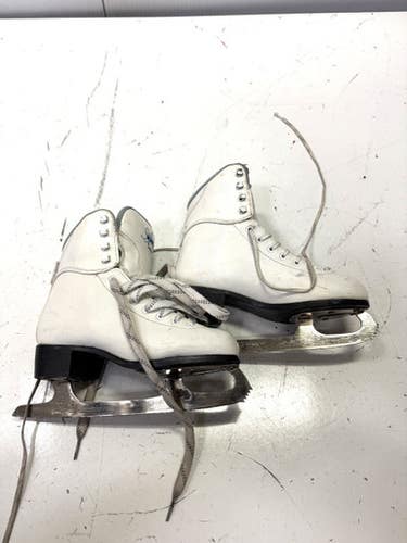Used Jackson SOFT SKATE Girls Softboot Skate White Junior 05 11860-S000296732