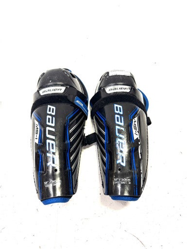 Used Bauer MS1 Intermediate Shin Guards Black 12" 11860-S000296724