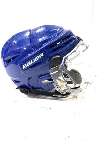 Used Bauer PRODIGY BUBBLE Helmet Full Visor Combo Royal Blue One Size 11860-S000296716