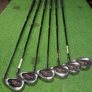 Men's Callaway Big Bertha Right Handed Iron Set Uniflex 6 Pieces Steel Shaft (Used)
