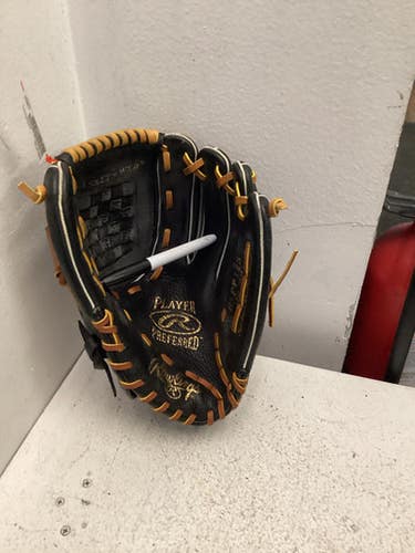 Used Rawlings PLAYER PREFERRED BB/SB Glove RH Throw Black 12 1/2" 11443-S000197261