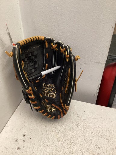 Used Rawlings PLAYER PREFERRED BB/SB Glove RH Throw Black 12 1/2" 11443-S000197261