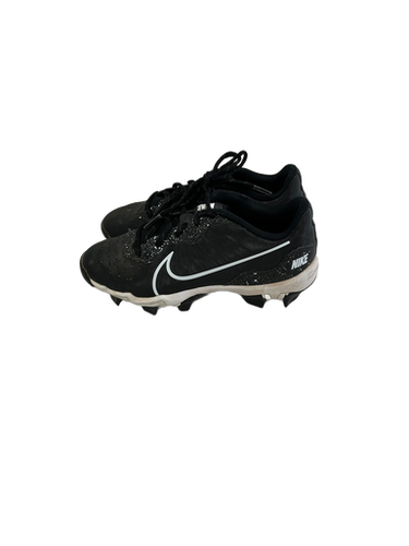 Used Nike ALPHA HUARACHE 4 KEYSTONE BB/SB Cleats Black Junior 02.5 11692-S000140281