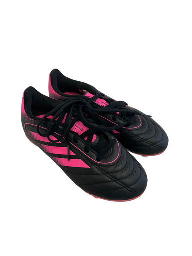 Used Adidas GOLETTO Soccer Cleats Black And Pink Youth 13.0 11692-S000140280