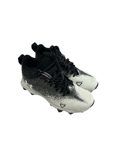 Used Under Armour LOCKED DOWN Jr FB Cleats Black Junior 02.5 11692-S000140319