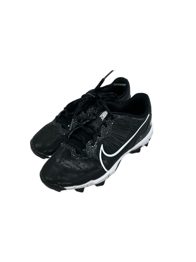 Used Nike ALPHA HUARACHE BB/SB Cleats Black Junior 02.5 11692-S000140360