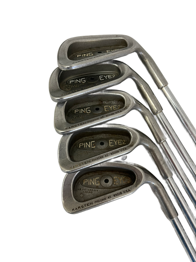 Used Ping EYE 2 BLACK DOT Mens Iron Set RH 5I-9I 11692-S000140365