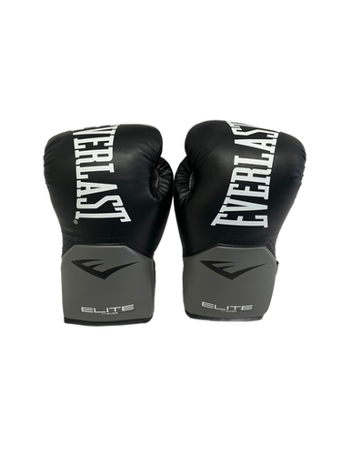 Used Everlast ELITE TRAINING Boxing Gloves Black SM 11692-S000140411