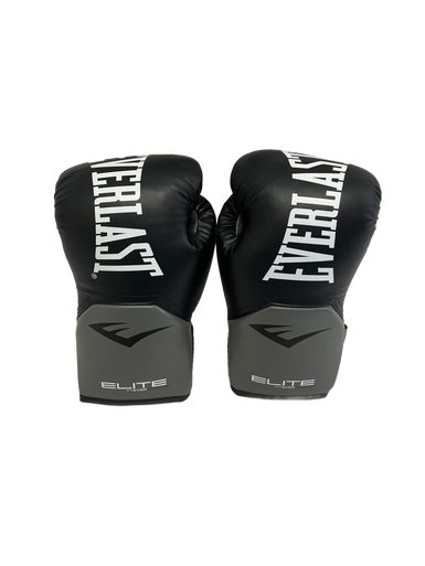 Used Everlast ELITE TRAINING Boxing Gloves Black SM 11692-S000140411
