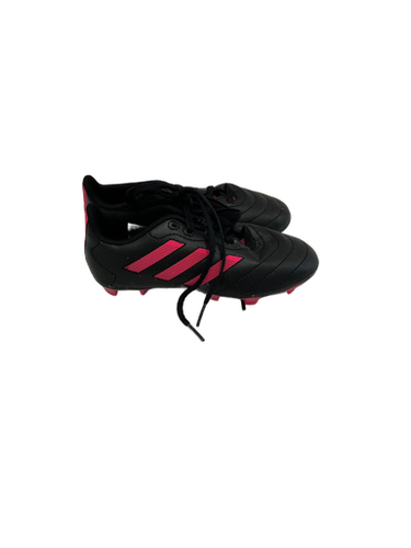 Used Adidas GOLETTO Soccer Cleats Black And Pink Youth 13.0 11692-S000140447