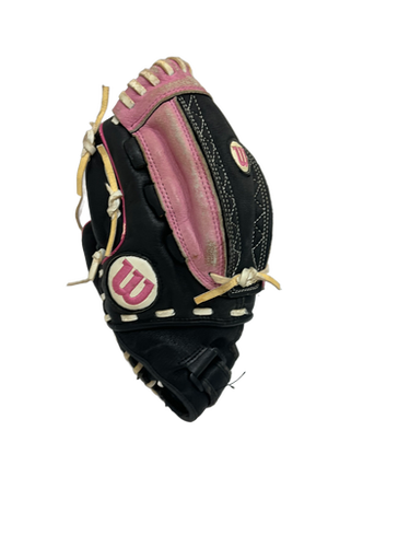 Used Wilson A440 BB/SB Glove T-ball Black And Pink 10" 11692-S000140446