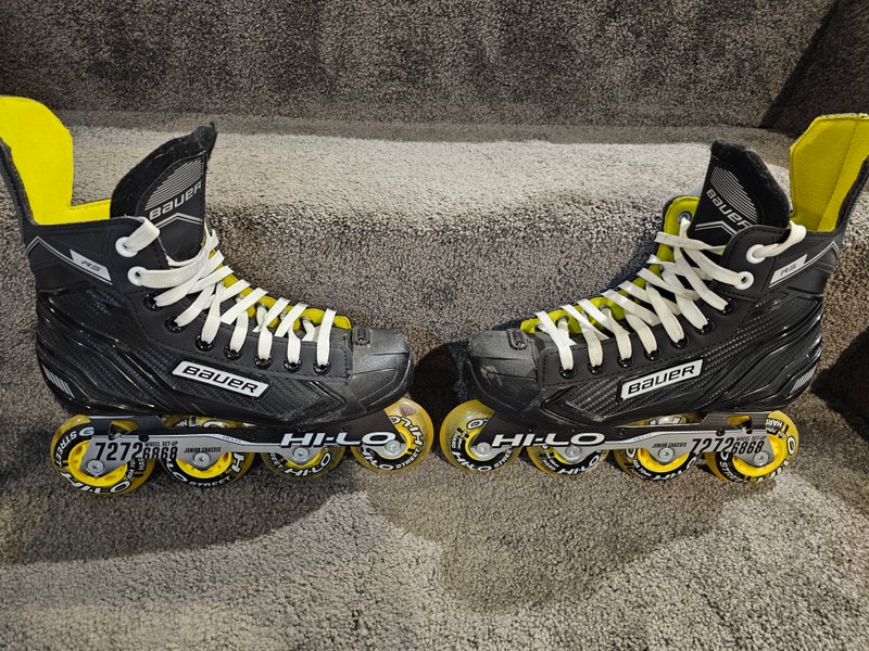 Used Junior Bauer RS Inline Skates Regular Width Size 4
