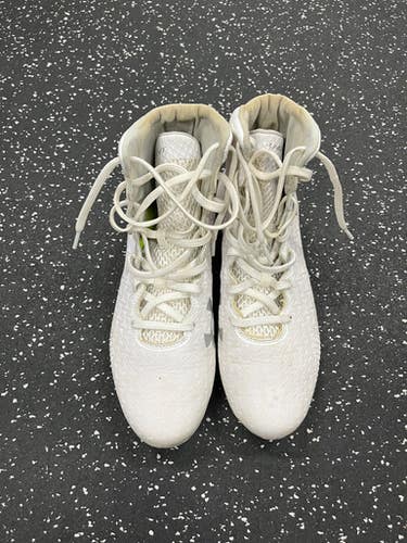 Used Under Armour LAX Cleats Mens White Senior 8 11849-S000031044