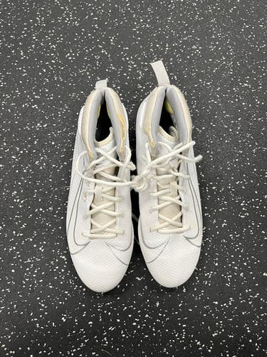 Used Nike LAX Cleats Mens White Senior 9 11849-S000031025