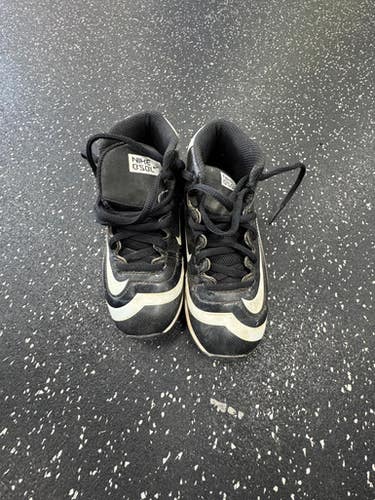 Used Nike HURACHE BASEBALL BB/SB Cleats Black Youth 12.0 11849-S000030985