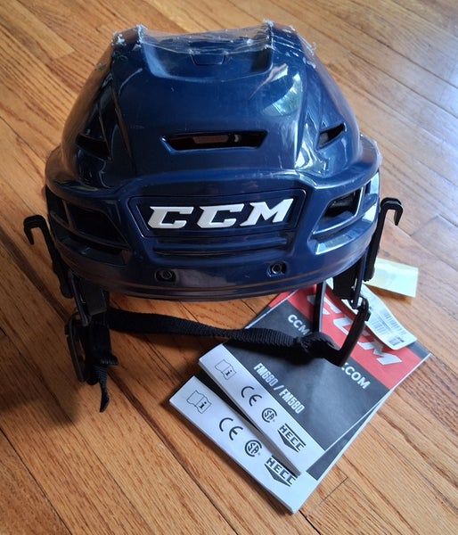 Small CCM Tacks 710 Navy Blue Helmet (New)