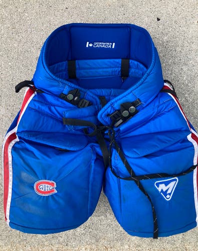 Intermediate Large Mckenney Hockey Goalie Pants | "Toronto Jr. Canadiens"