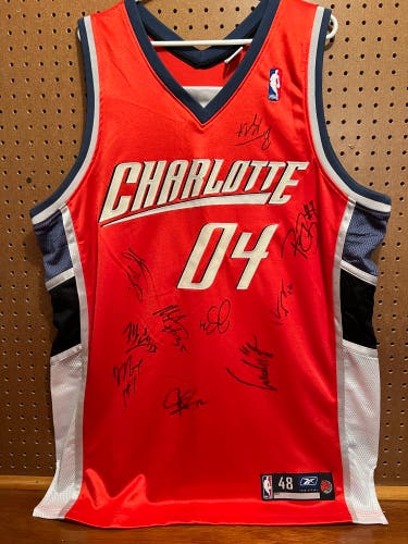 Charlotte Bobcats Inaugural Season *Autographed* Jersey