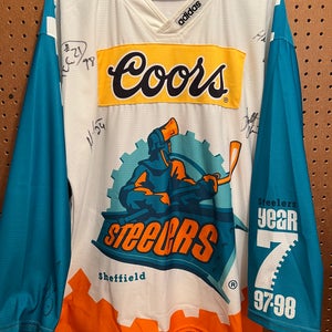 Sheffield Steelers 97/98 Jersey - AUTOGRAPHED - Corey Beaulieu