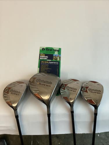 TaylorMade Burner Woods Set Driver-3-5-7 With M Flex Senior Graphite Shafts
