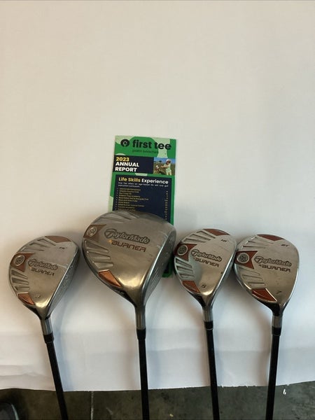 TaylorMade Burner Woods Set Driver-3-5-7 With M Flex Senior Graphite Shafts