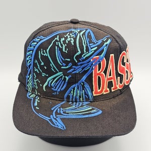 Vintage Rare Bass Pro Shop 1990s Big Logo Bass Pro Fishing Hat Cap Vtg Snapback
