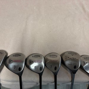 Men's Callaway Big Bertha War Bird Right Handed Clubs (Full Set) Regular Flex 6 Pieces (Used)
