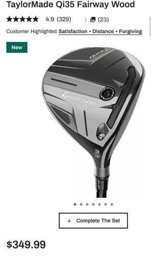 Men's 2025 TaylorMade Qi35 Right Handed Fairway Wood Stiff Flex 3 Wood (New)