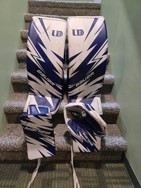 Used  Bauer Regular Pro Stock Hyperlite 2 Goalie Full Set
