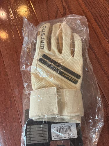 Brand New Warstic Workman 3 Adult Small Batting Gloves White