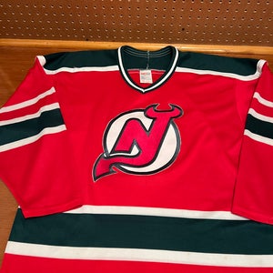 New Jersey Devils Vintage Red & Green Replica Jersey