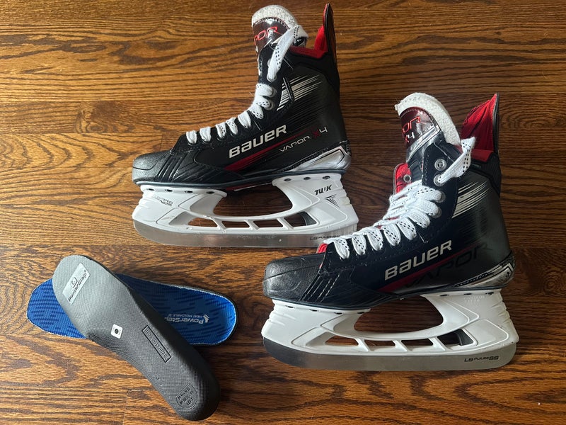 Used Bauer Vapor X4 Hockey Skates size 6.5 Fit 1 with insoles