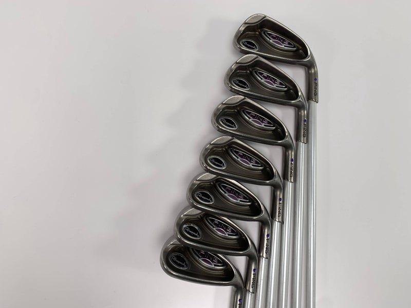 Ping Rhapsody Iron Set 6-PW+GW+SW Purple Dot ULT 129 Ultra Light Ladies RH